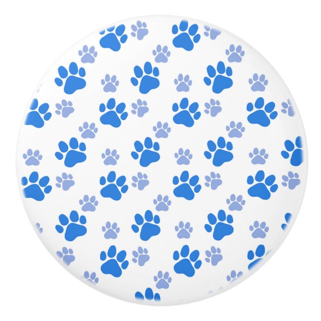 Dog Paw Print Simple Animal Lover Cute Puppies Knopp (Framsidan)