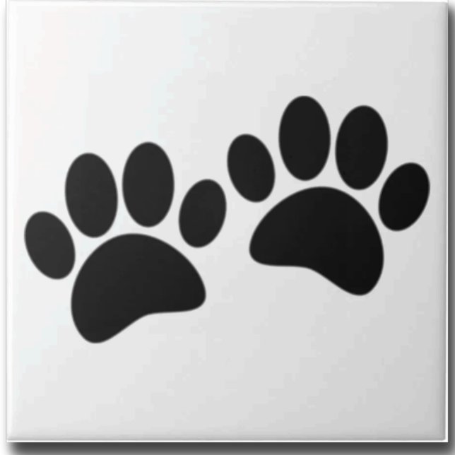 Dog Paw Prints Custom Kakelplatta (Skapare uppladdad)