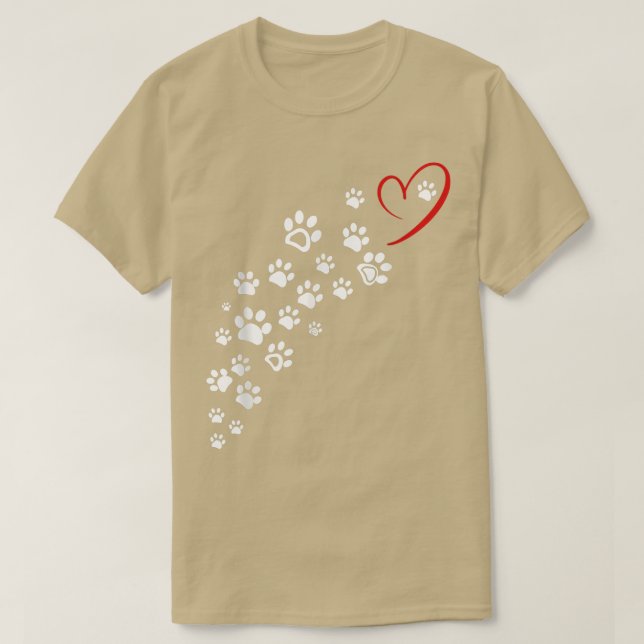 Dog Paw Tee For Dog Owners Funny For Women Men  (Design framsida)