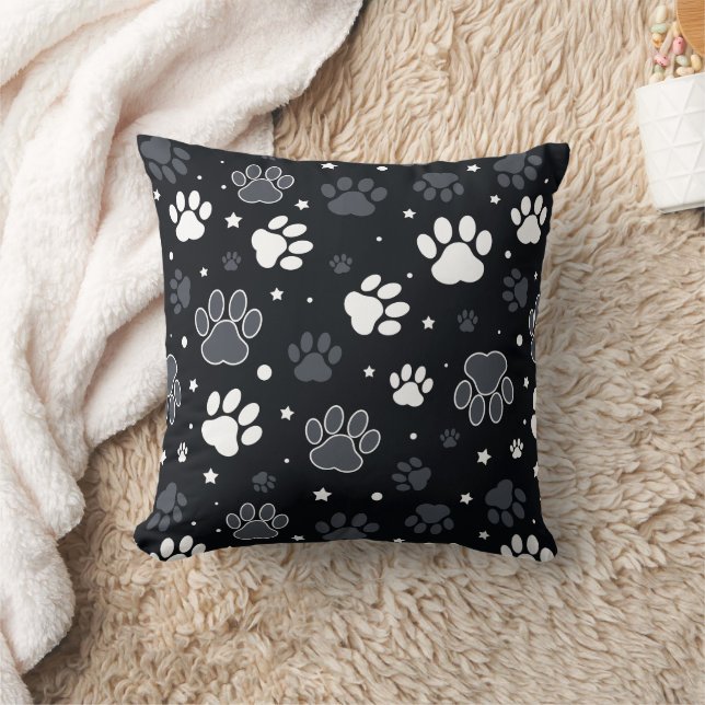 Dog Paws Pattern – Funny Gift for Pet Lovers Kudde (Filt)