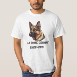 dog pawsome german t shirt