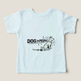 DOG > PEOPLE – Funny Dog Lover Minimalist Design T Shirt