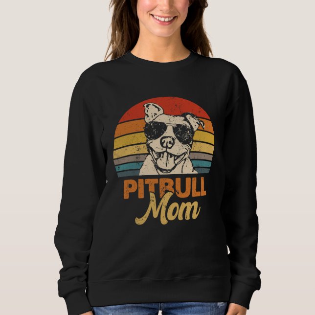 Dog Pitbull Mom  Pittie Mom Mother s Day T Shirt (Framsida)