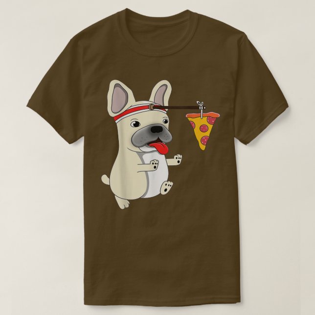 Dog Pizza Funny PUG T-Shirt (Design framsida)