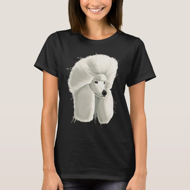 Dog Poodle T Shirt (Framsida)