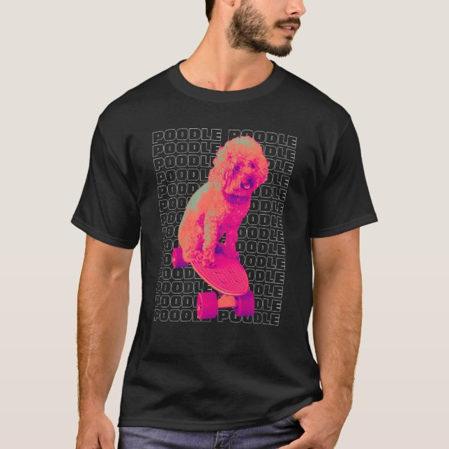 Dog  Poodle Women's Poodle Men's T Shirt (Framsida)