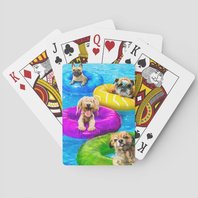 Dog Pool Party Casinokort (Baksidan)