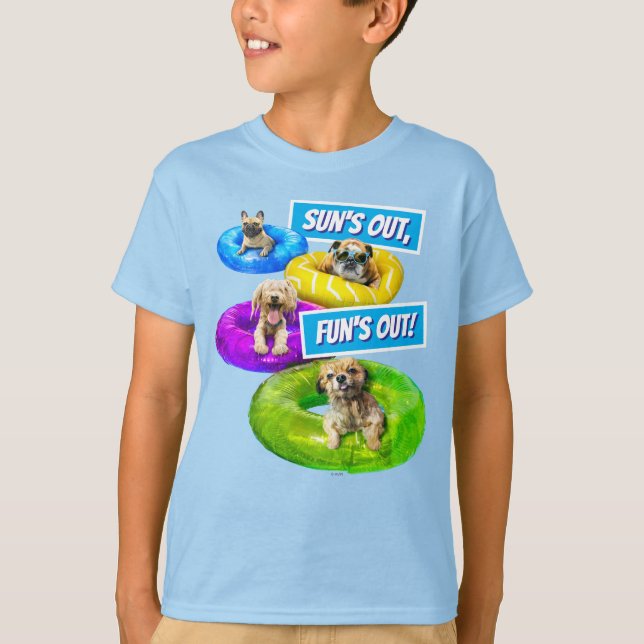 Dog Pool Party T Shirt (Framsida)