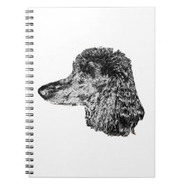 Dog Portrait Notebook – Detailed Ink Style Cover Anteckningsbok