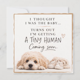 Dog Pregnancy Announcement Card Inbjudningar