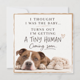 Dog Pregnancy Announcement Card Inbjudningar