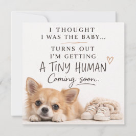 Dog Pregnancy Announcement Card Inbjudningar
