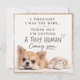 Dog Pregnancy Announcement Card Inbjudningar