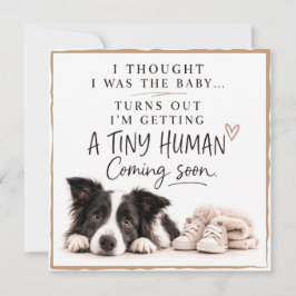 Dog Pregnancy Announcement Card Inbjudningar