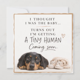 Dog Pregnancy Announcement Card Inbjudningar