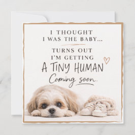 Dog Pregnancy Announcement Card Inbjudningar