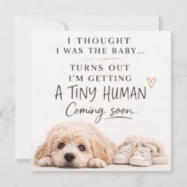 Dog Pregnancy Announcement Card Inbjudningar