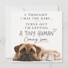 Dog Pregnancy Announcement Card Inbjudningar