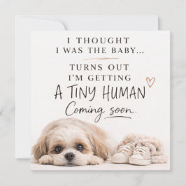 Dog Pregnancy Announcement Card Inbjudningar