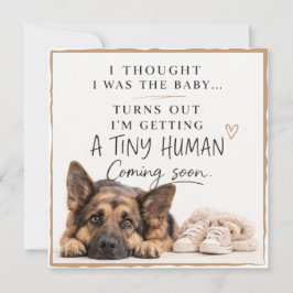 Dog Pregnancy Announcement Card Inbjudningar