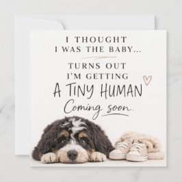 Dog Pregnancy Announcement Card Inbjudningar