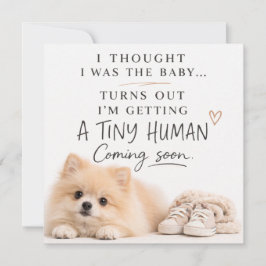 Dog Pregnancy Announcement Card Inbjudningar