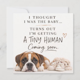 Dog Pregnancy Announcement Card Inbjudningar
