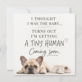 Dog Pregnancy Announcement Card Inbjudningar
