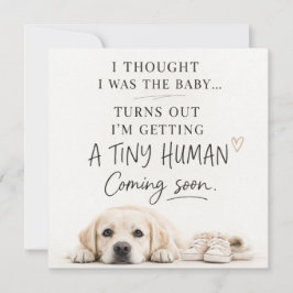 Dog Pregnancy Announcement Card Inbjudningar