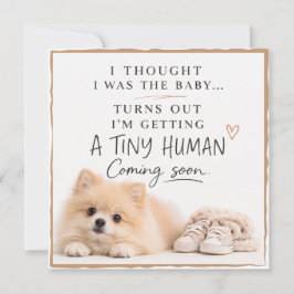 Dog Pregnancy Announcement Card Inbjudningar