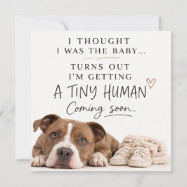 Dog Pregnancy Announcement Card Inbjudningar