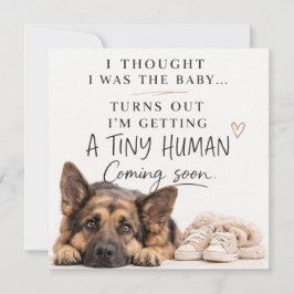 Dog Pregnancy Announcement Card Inbjudningar