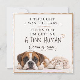 Dog Pregnancy Announcement Card Inbjudningar