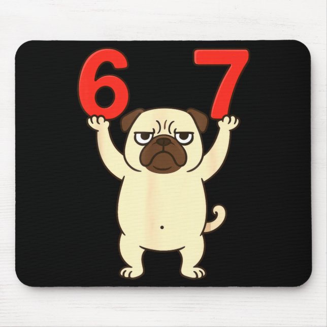 Dog Pug Funny 67 Meme Six Seven  Musmatta (Framsidan)