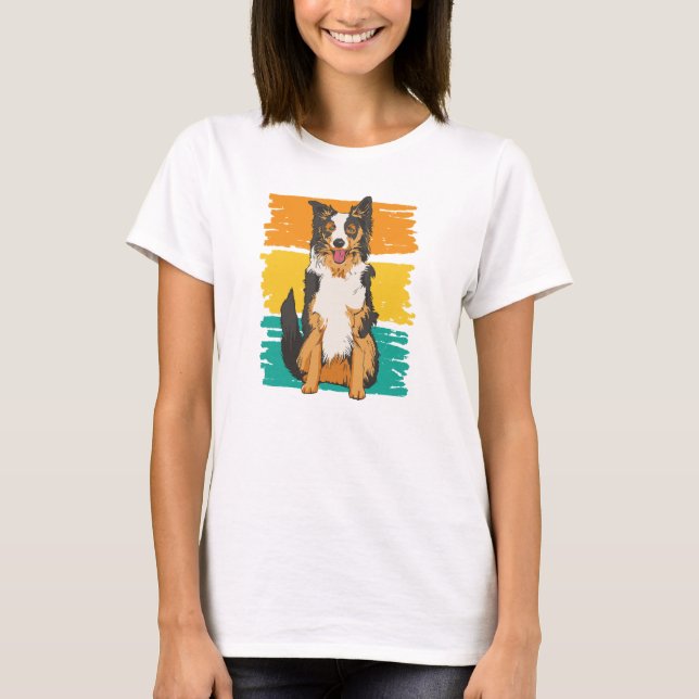 Dog retro t shirt (Framsida)