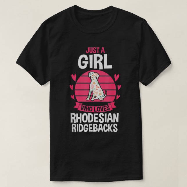 Dog Rhodesian Ridgeback  T Shirt (Design framsida)