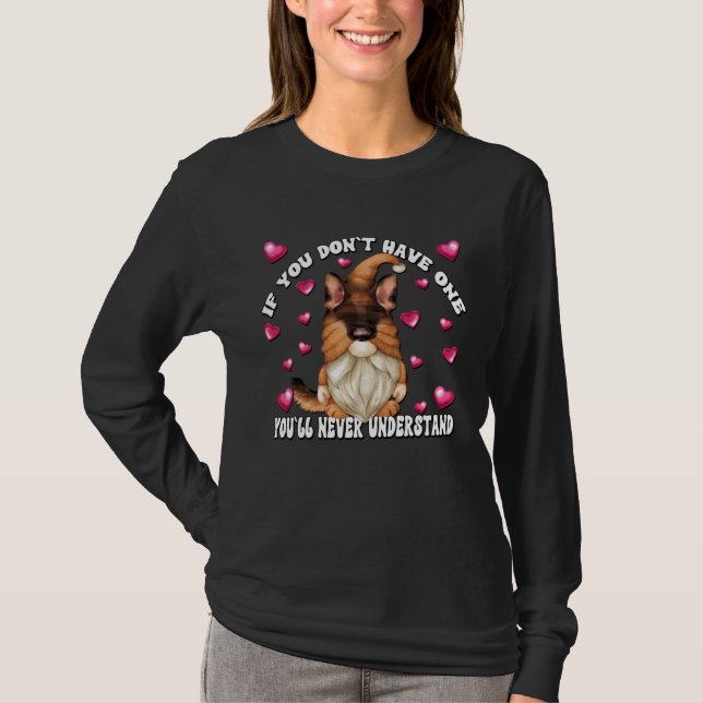 Dog Saying For Gnome  And German Shepherd Mom T Shirt (Framsida)