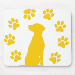 Dog seeting on musmatta