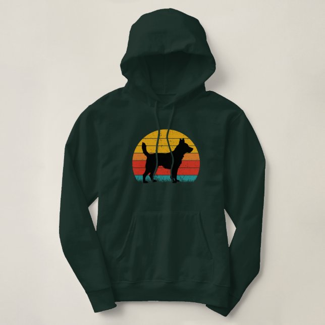 Dog Silhouette at Sunset T Shirt (Design framsida)