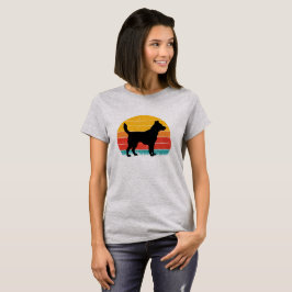 Dog Silhouette at Sunset T Shirt