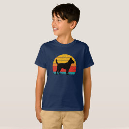 Dog Silhouette at Sunset T Shirt