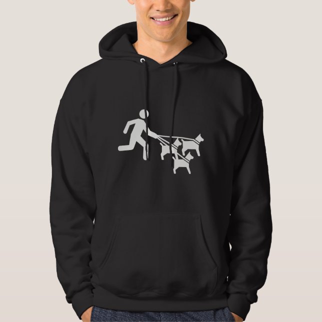 Dog Sitter Dog Sitter Gift Funny Dog Faces Dog-Sit Hoodie (Framsida)