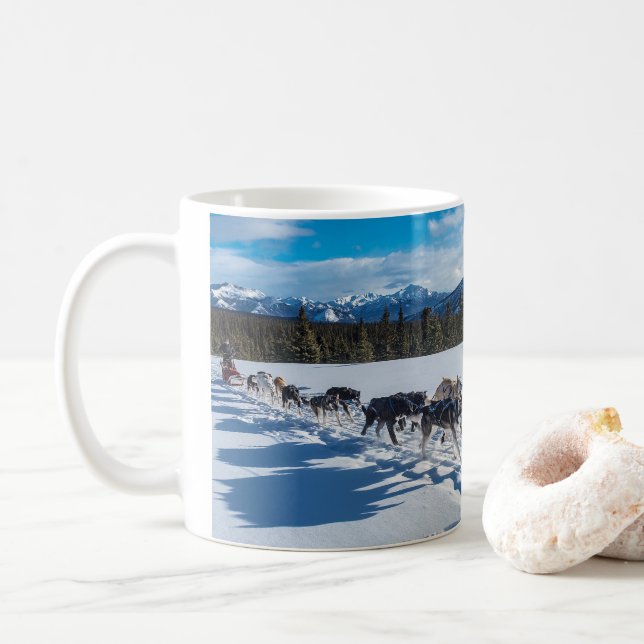 Dog sled kaffemugg (Med munk)