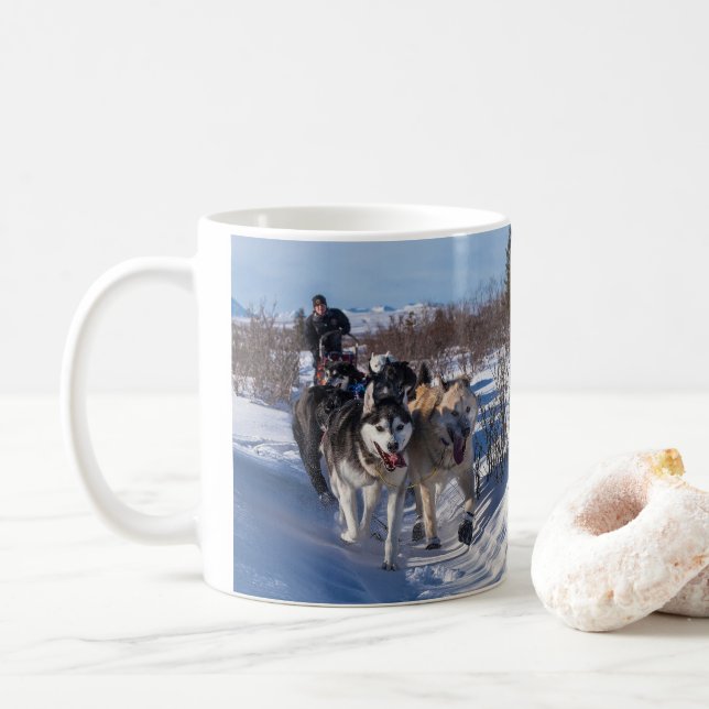 Dog sled kaffemugg (Med munk)