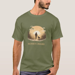 Dog Solnedgångsjägare T Shirt