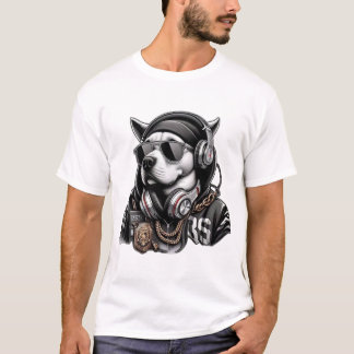 Dog Style Music  T Shirt