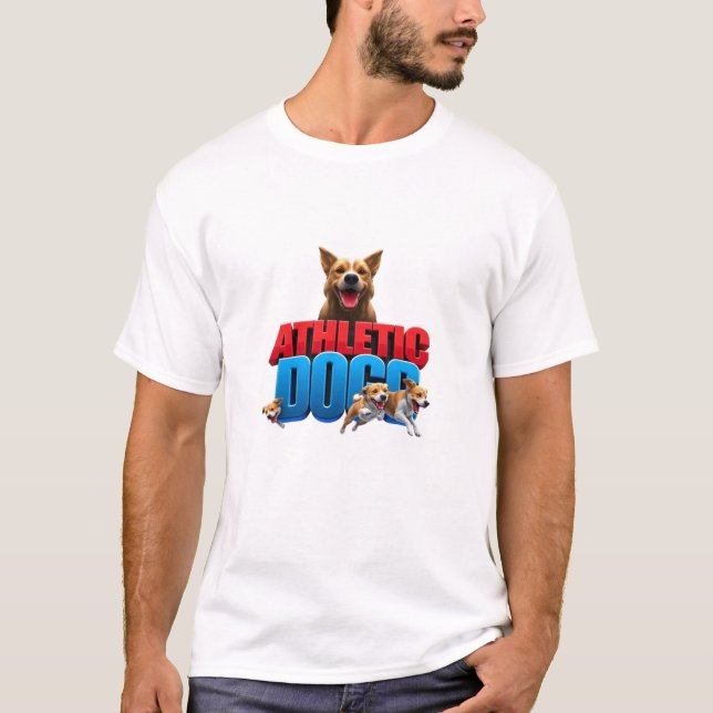 DOG T-SHIRT with adorable puppy illustrations,  (Framsida)