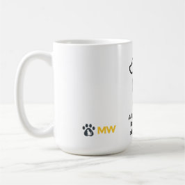 Dog Therapy Mug – Minimalist Pet Line Art Coffrt P Kaffemugg