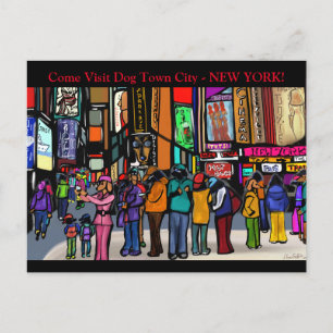 Dog Town City - NEW YORK Helg Vykort