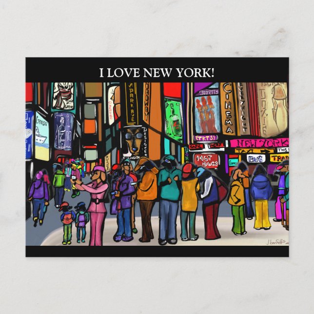 Dog Town City - NEW YORK Helg Vykort (Framsida)